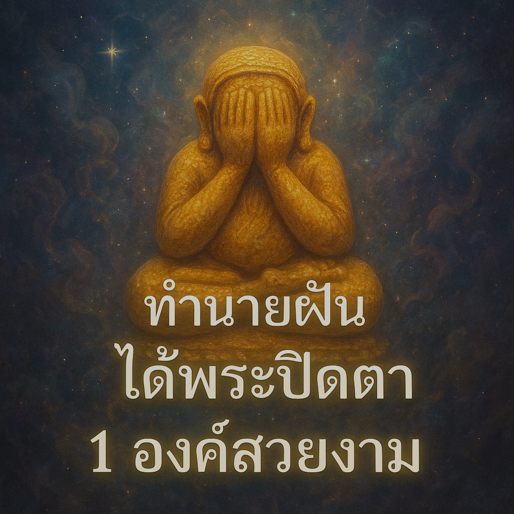 ทำนายฝัน ได้พระปิดตา1องค์สวยงาม